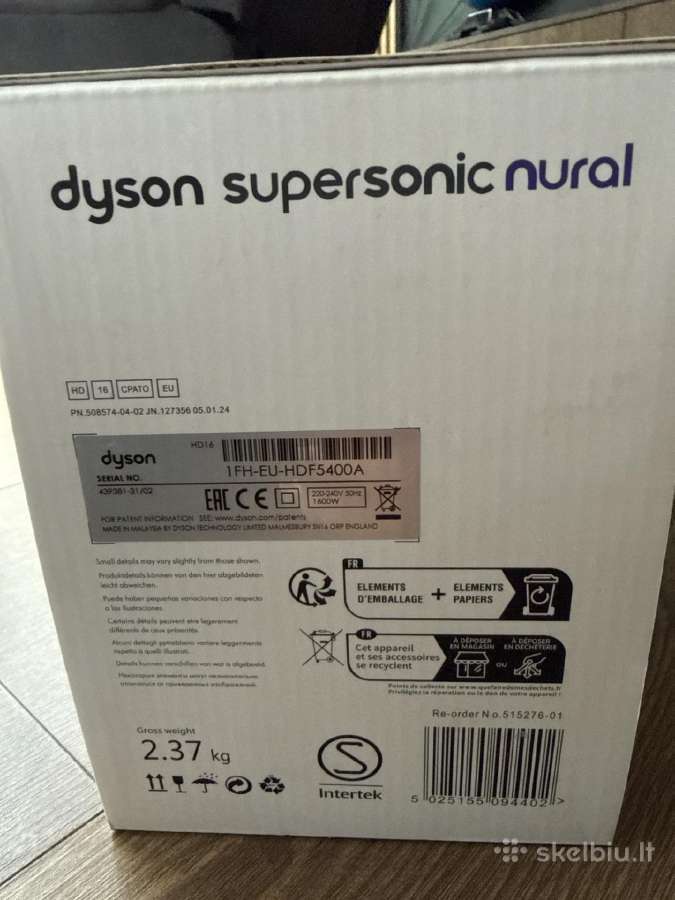 Dyson Plaukų džiovintuvas Naujas + priedai