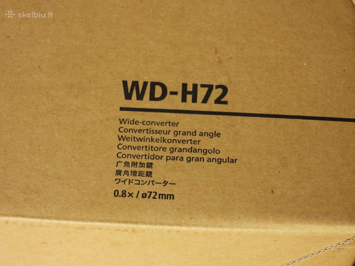 Parduodu naują Canon plačiakampį konverterį Wd-h72 - nuotraukos Nr. 4