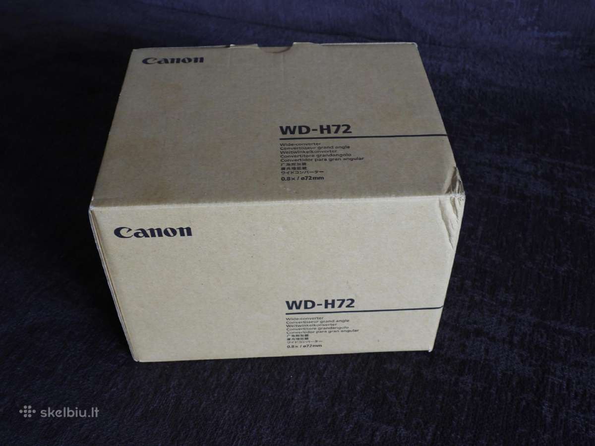 Parduodu naują Canon plačiakampį konverterį Wd-h72 - nuotraukos Nr. 5