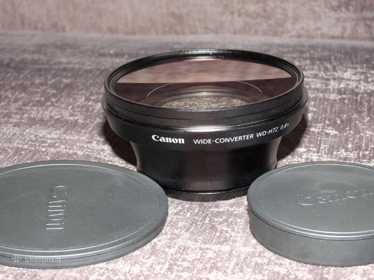 Parduodu naują Canon plačiakampį konverterį Wd-h72 - nuotraukos Nr. 2