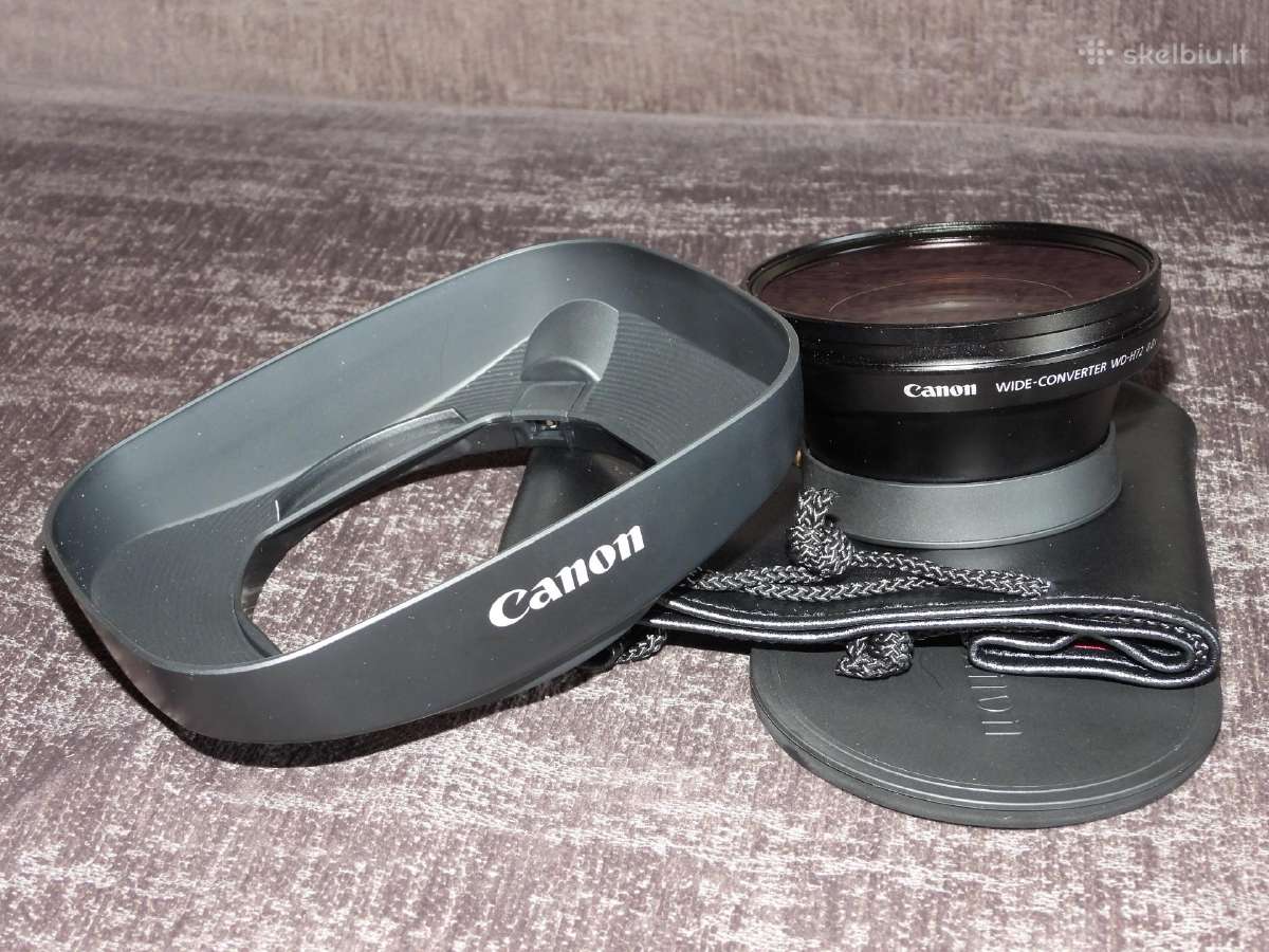 Parduodu naują Canon plačiakampį konverterį Wd-h72