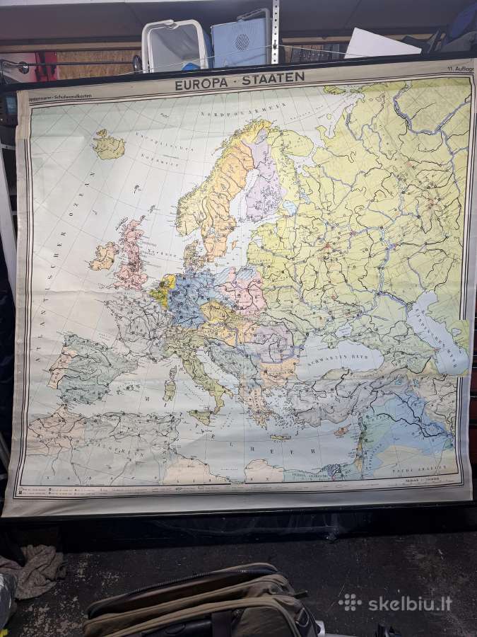 Europos žemėlapis 1968.