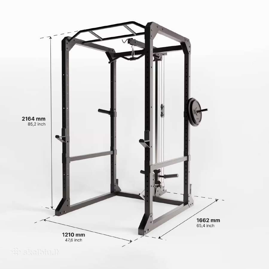 Jėgos stovas Decathlon Power Rack 900 - nuotraukos Nr. 3