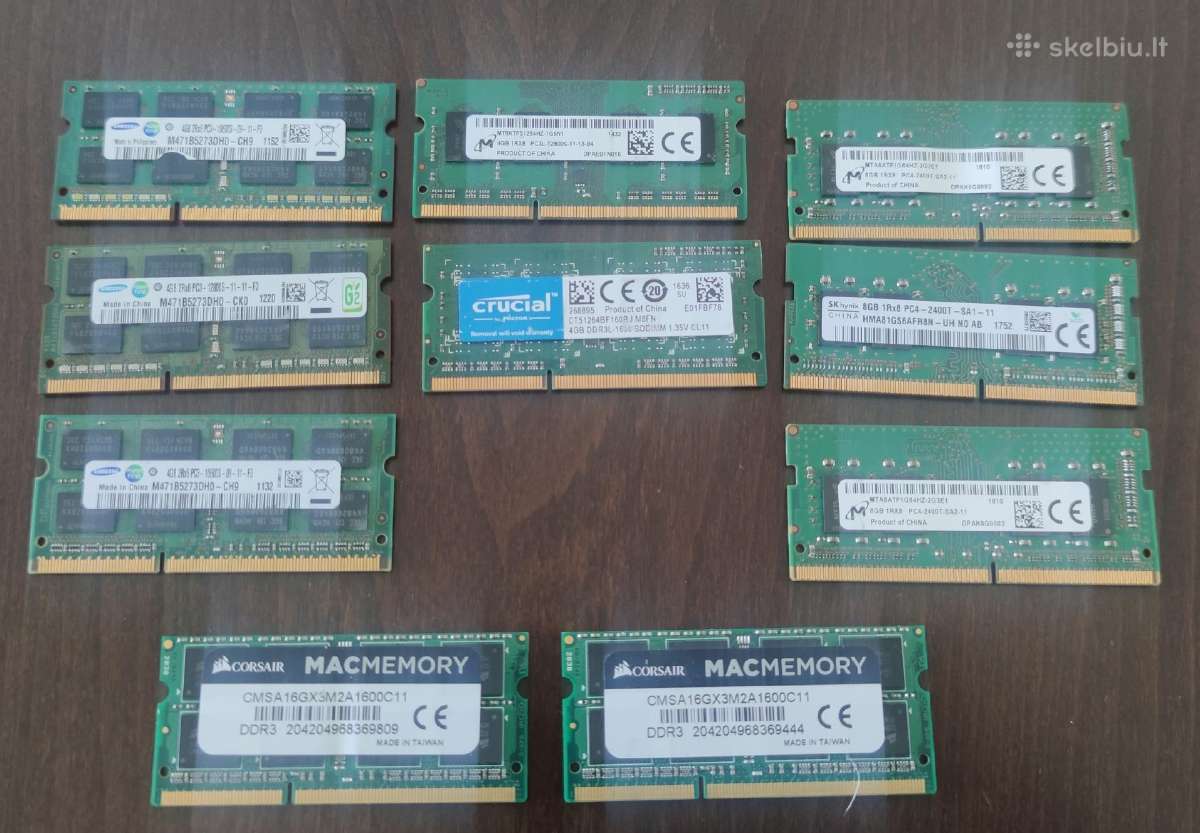 Sodim Ddr3 - Ddr4 4-8gb