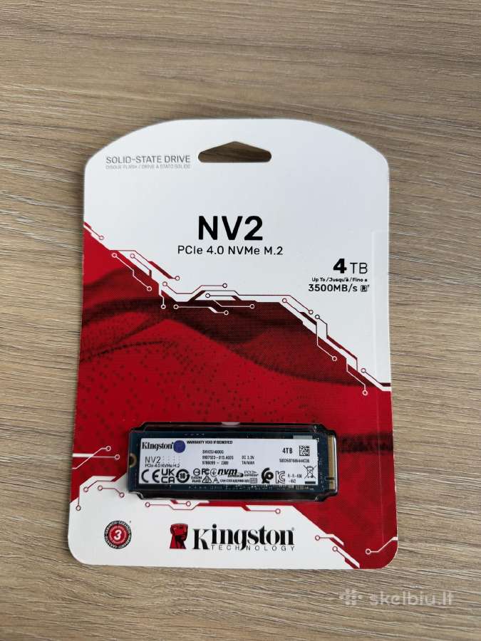 4tb ir 256gb SSD nauji diskai 2280