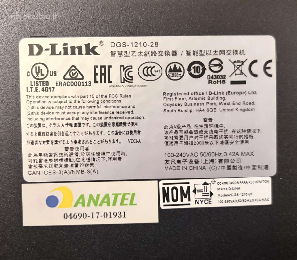 D-link Dgs-1210-28 28 prievadų Managed Gigabit - nuotraukos Nr. 3