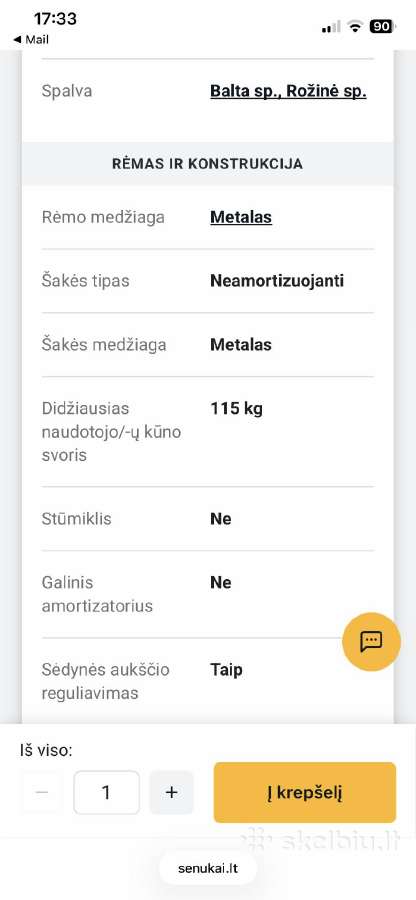 Parduodamas Vaikiškas mazai naudotas dviratis - nuotraukos Nr. 5