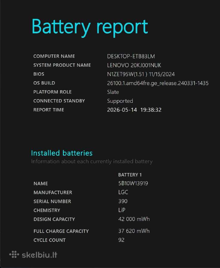 Lenovo Thinkpad X1 Tablet 3rd Gen - nuotraukos Nr. 6
