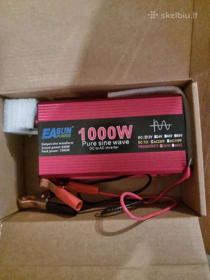 Įtampos keitiklis (inverteris) 12v 500w(1000w)