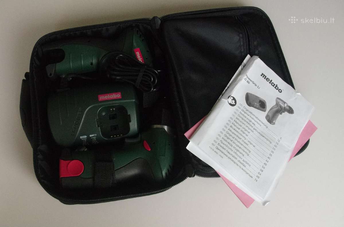 Akumuliatorinis suktuvas Metabo Powermaxx Li 7.2v - nuotraukos Nr. 8