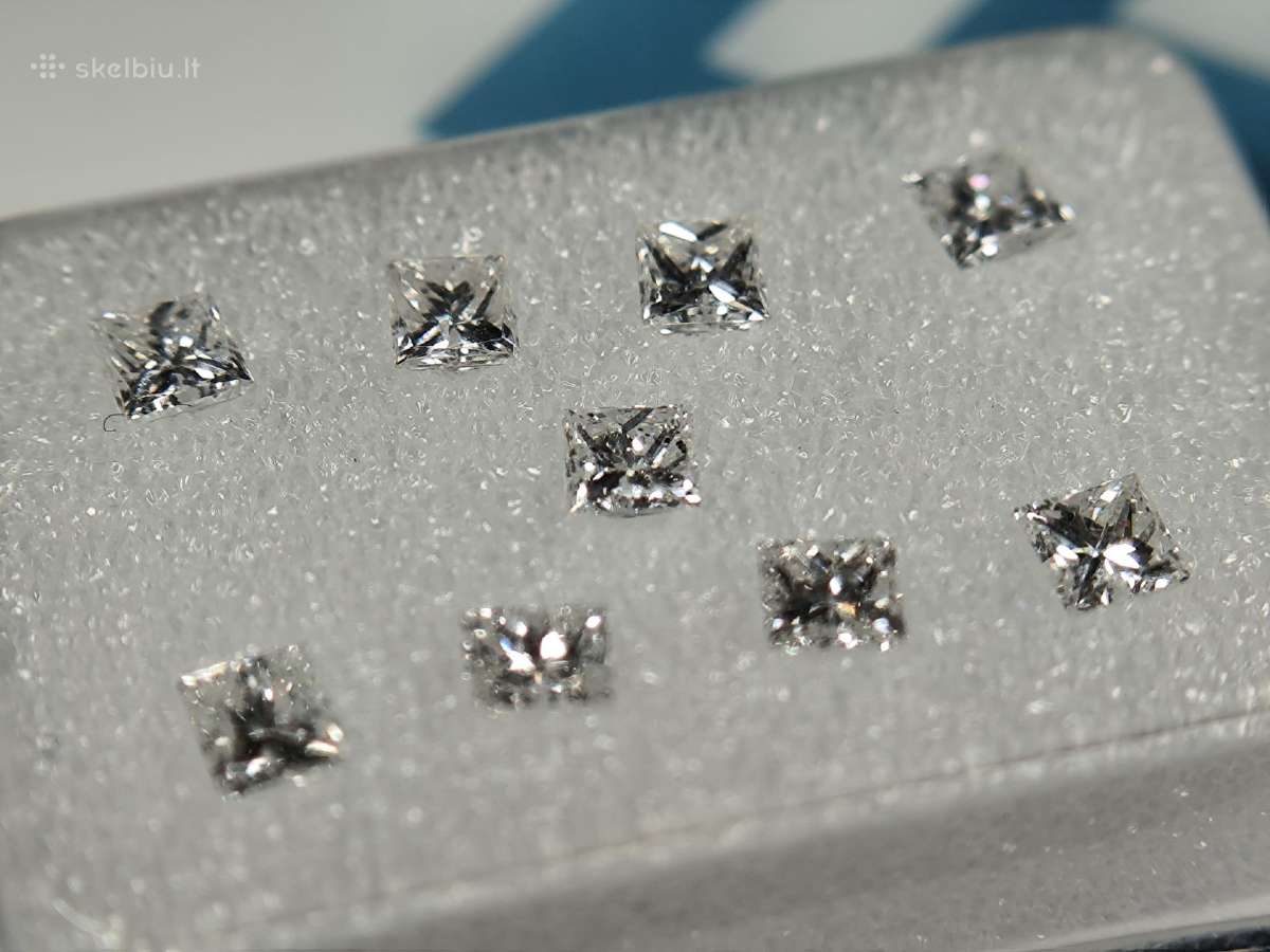 Natūralūs sertifikuoti deimantai 0,76 ct - nuotraukos Nr. 3