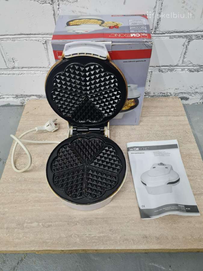 Clatronic vaflių keptuvė 5eur