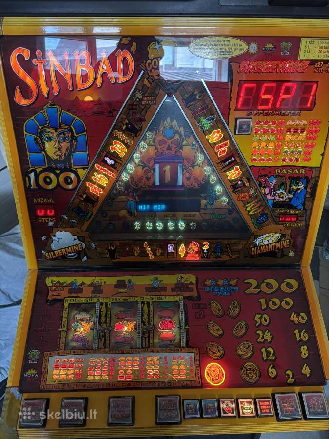 Kolekcinis lošimų automatas „Sinbad Nova“ - nuotraukos Nr. 5