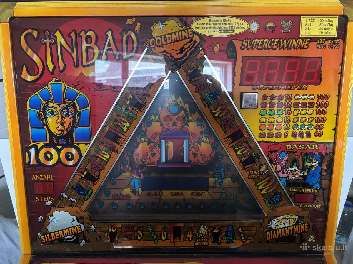 Kolekcinis lošimų automatas „Sinbad Nova“ - nuotraukos Nr. 6