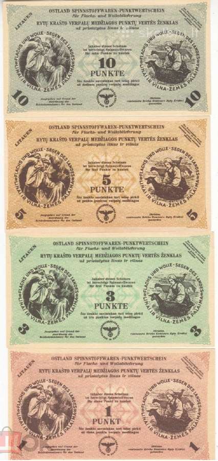 „Punktai l.g. stovis“1, 3,5,10 nominalai