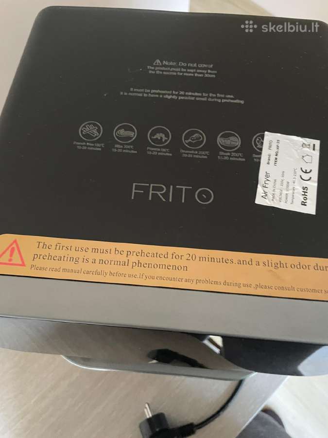 Karšto oro gruzdintuvė Frito - nuotraukos Nr. 3