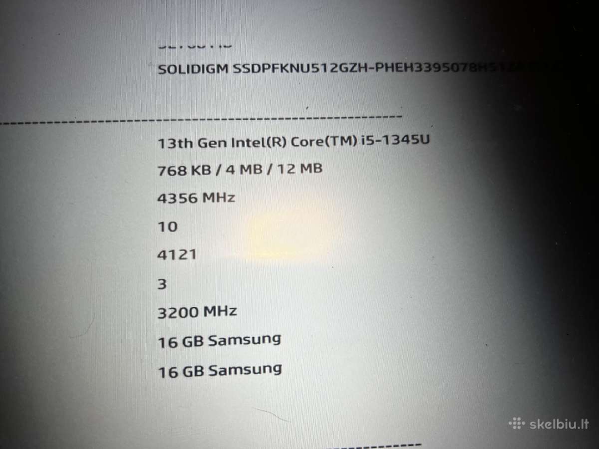 Hp Elitebook 640 G10 i5-13/32gb RAM/512gb - nuotraukos Nr. 7