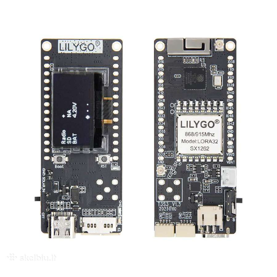Lilygo T3 S3 V1.3 Sx1262 868mhz (Lora, Meshtastic) - nuotraukos Nr. 3