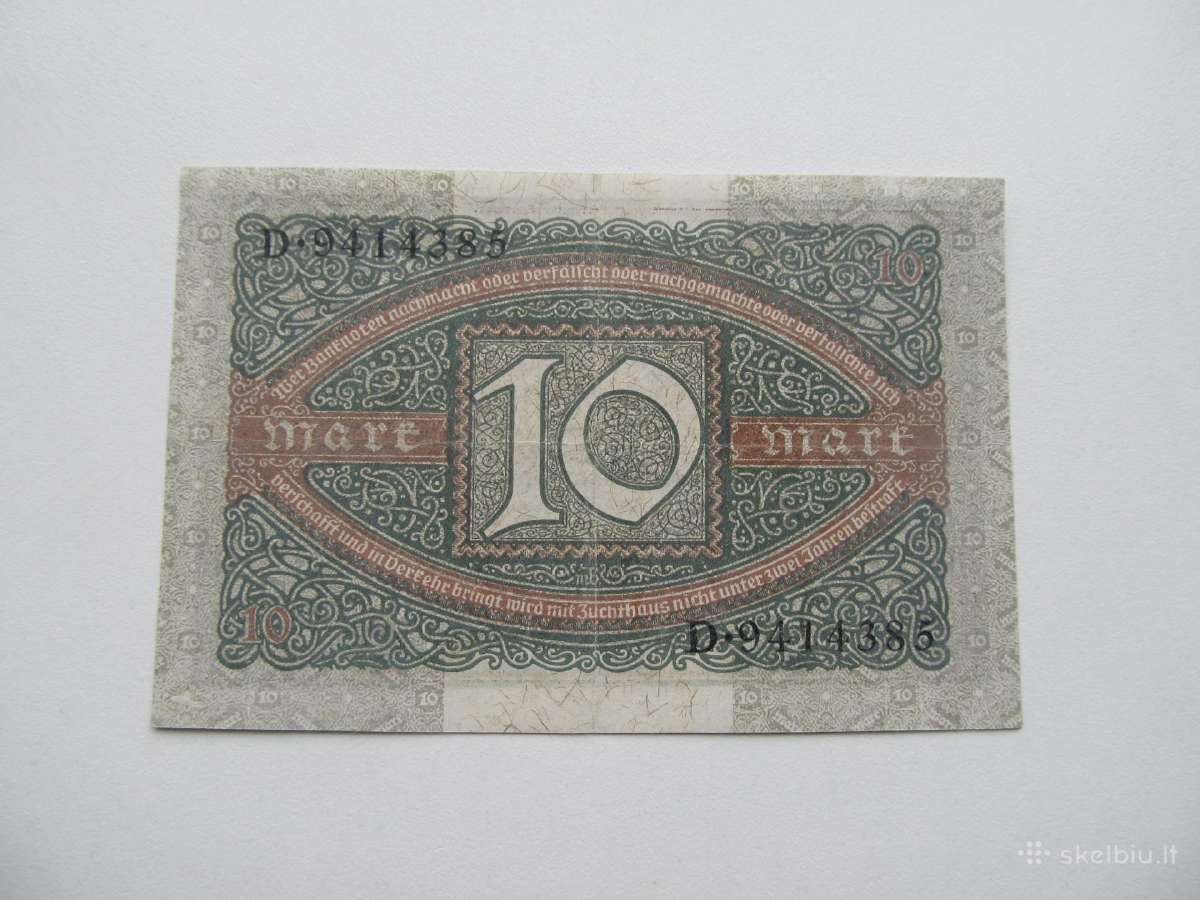 10 markiu , Berlynas Vokietija , 1920 - nuotraukos Nr. 2
