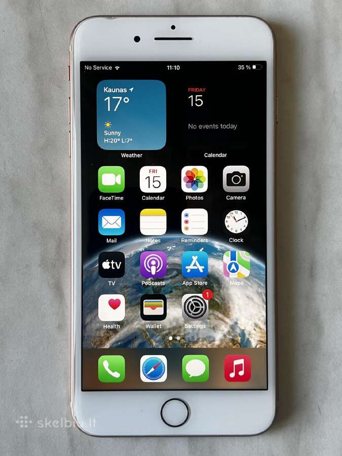 iPhone 8 plus/ gera būklė/ baterija 98% - nuotraukos Nr. 2
