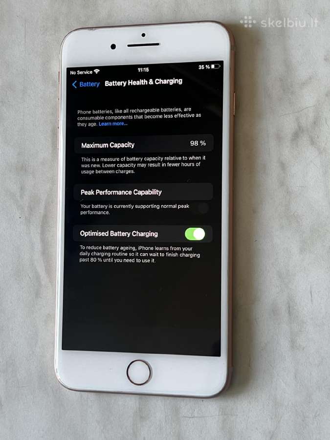 iPhone 8 plus/ gera būklė/ baterija 98% - nuotraukos Nr. 8