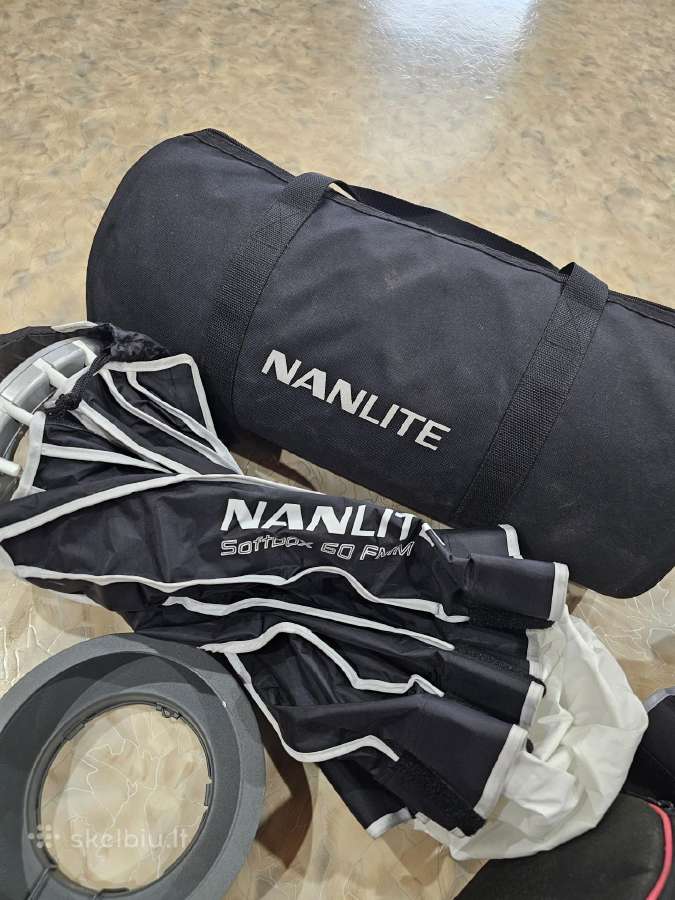 Nanlite Softbox 60 Fmm ir Aputure Light Dome Mini - nuotraukos Nr. 5