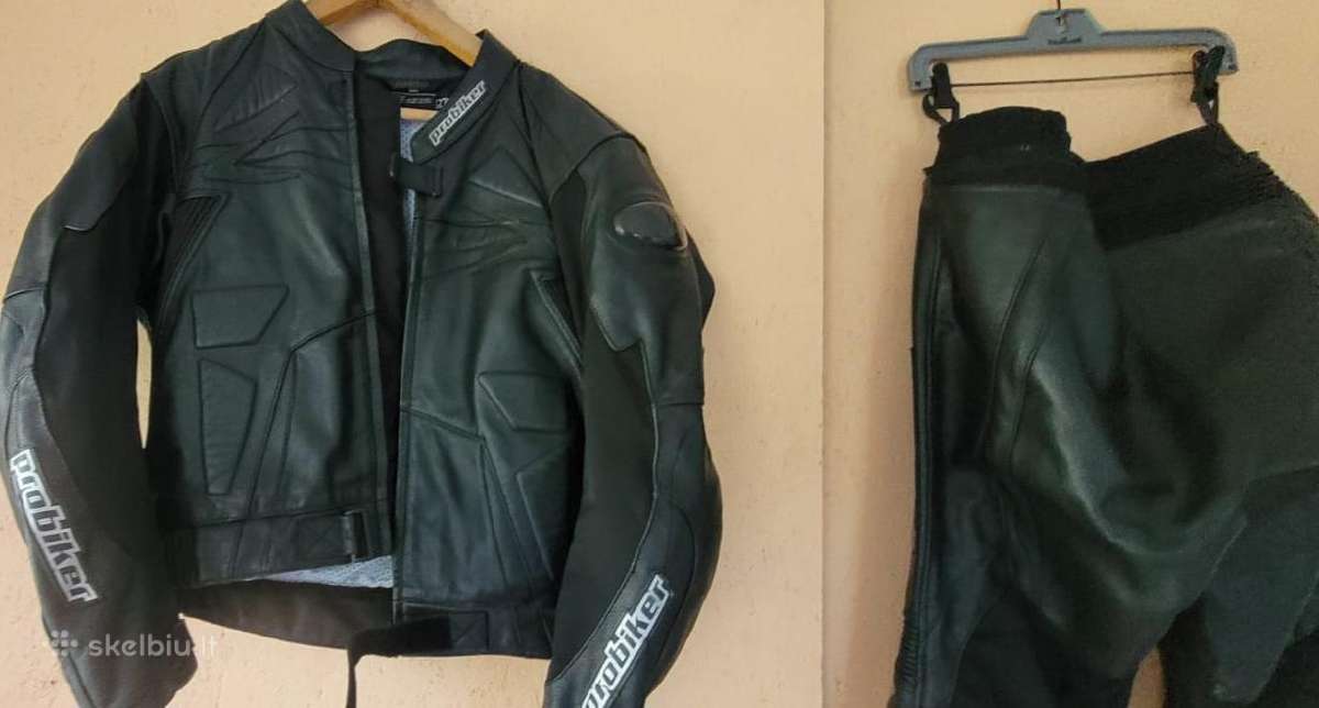 Parduodu odinius moto kelnes&striuke.kaip nauji.