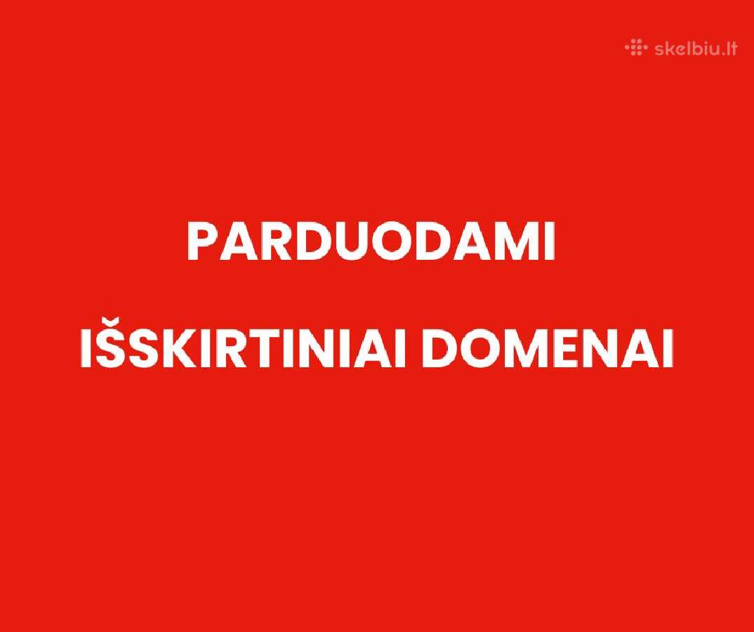 Parduodami geri domenai