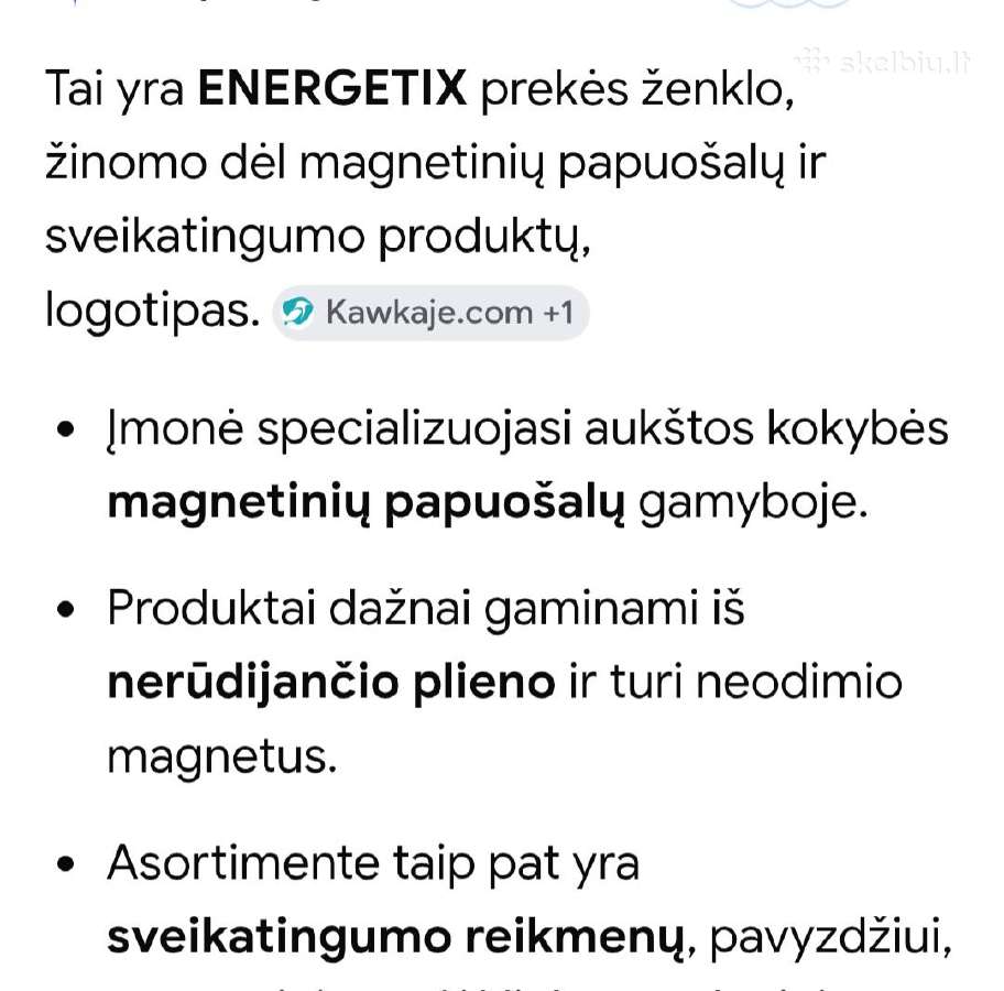 Papuošalas su magnetu ir svarovskiais - nuotraukos Nr. 5