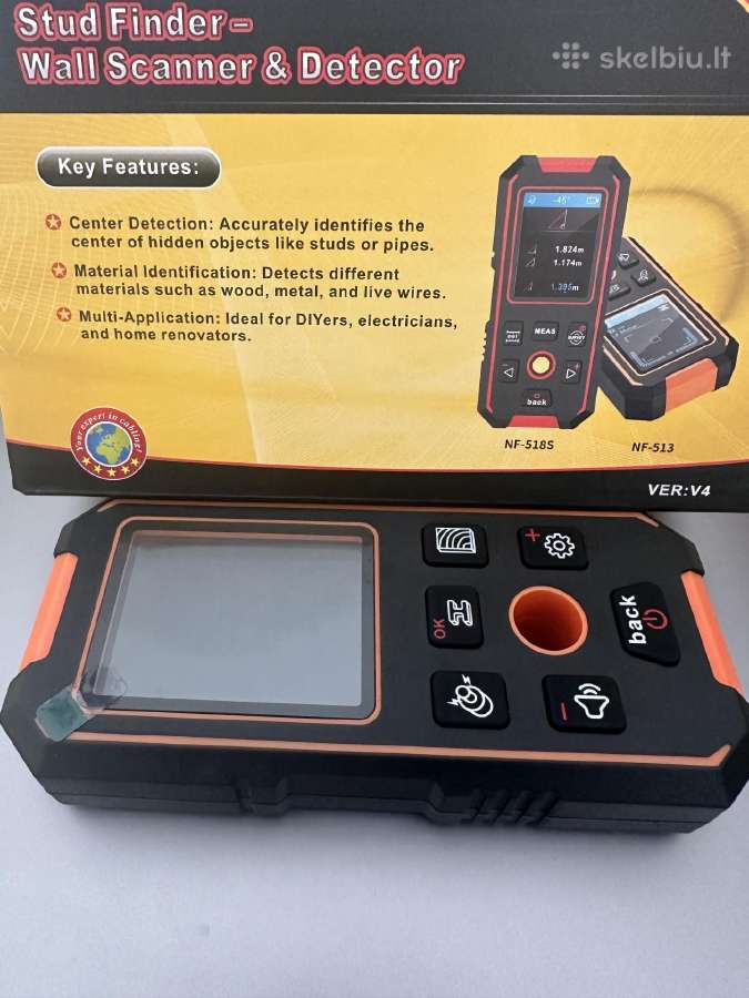 Sienos detektorius laidams metalui medziui Nf-513 - nuotraukos Nr. 2
