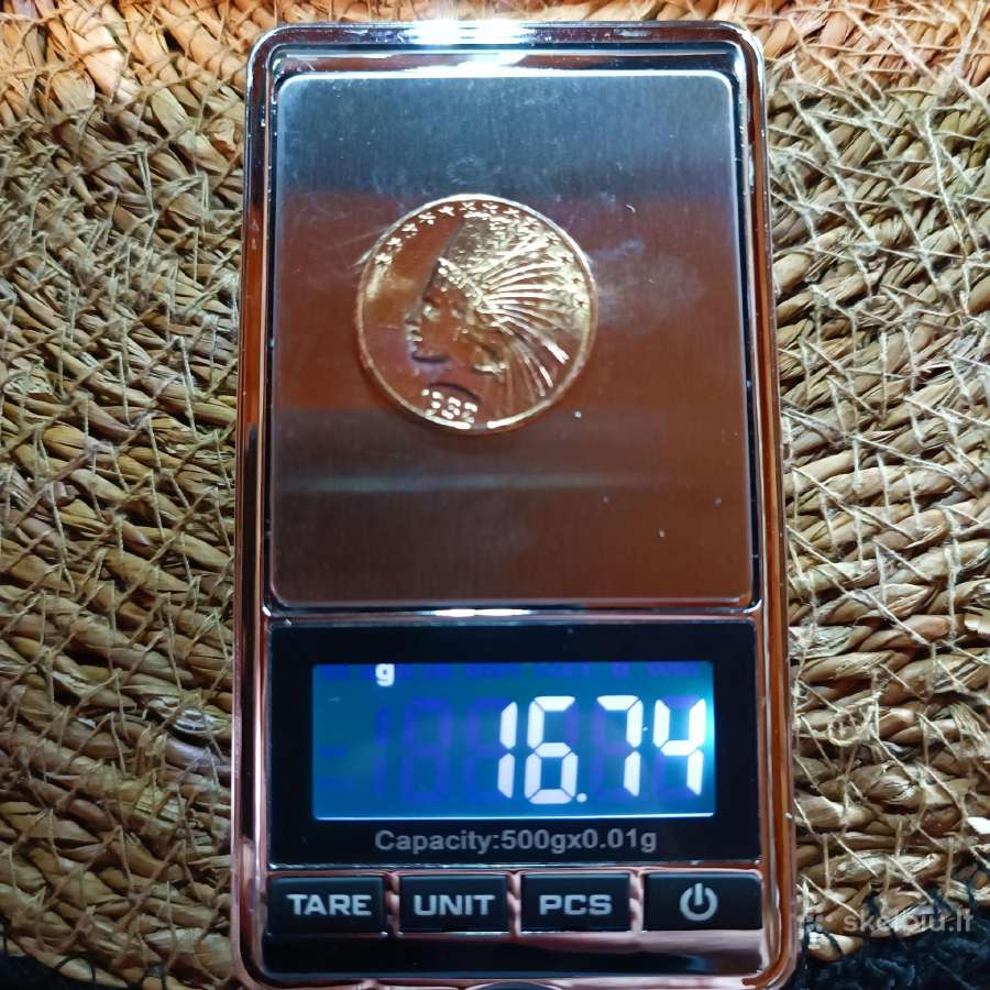 10 ir 5 dolerių indėnai,10 rublių - Spot plius 10%