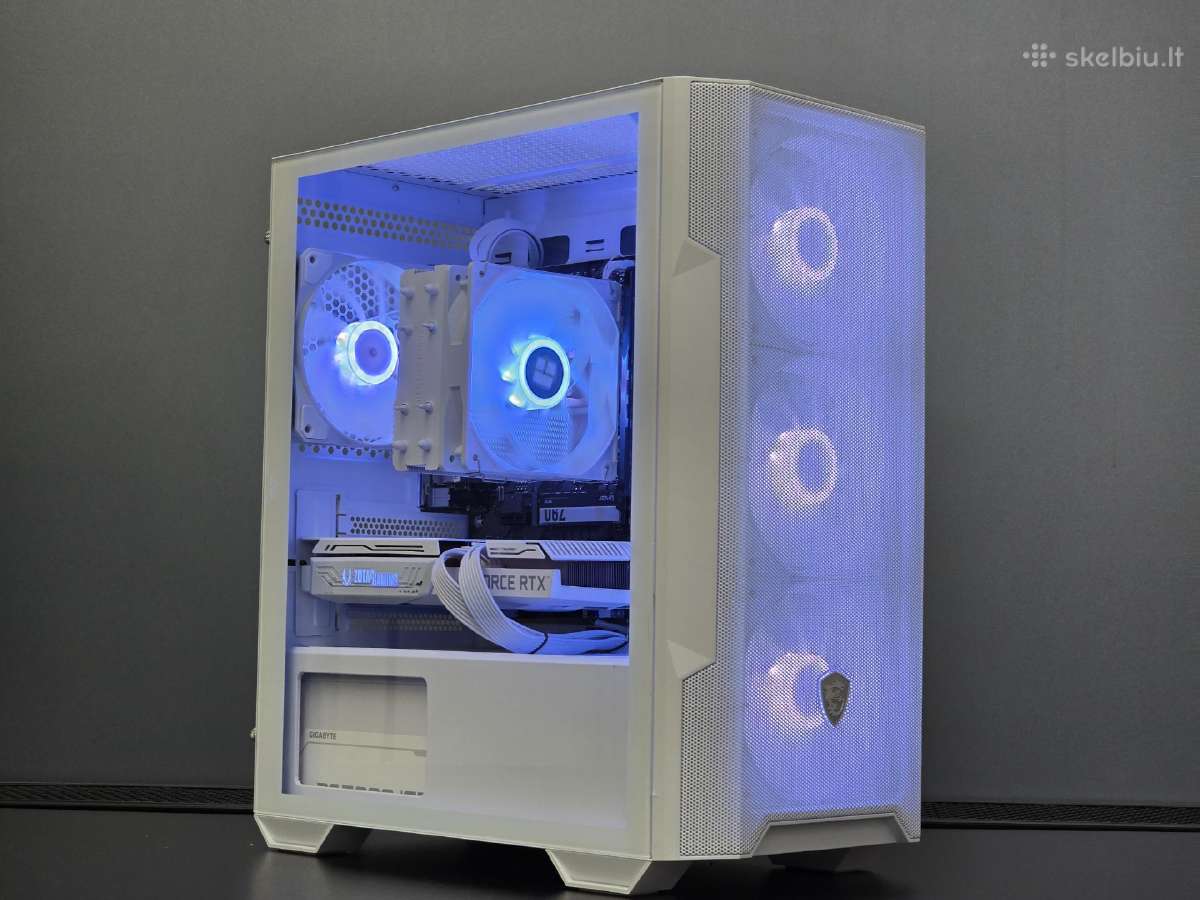 Ryzen 5 7500f kompiuteris su Rtx 3070, 1tb, Ddr5