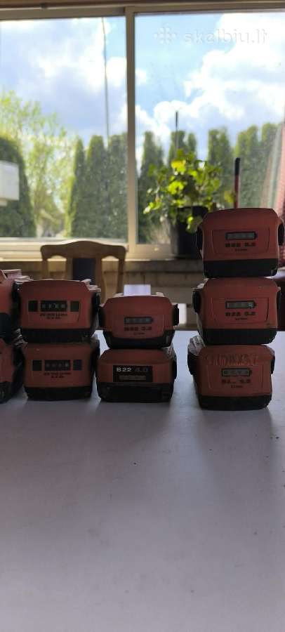 Hilti baterijos ir pakrovėjai - nuotraukos Nr. 4