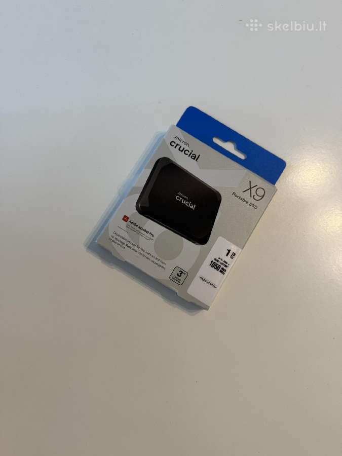 Išorinis diskas Crucial X9 Ct1000x9ssd9, SSD, 1 TB