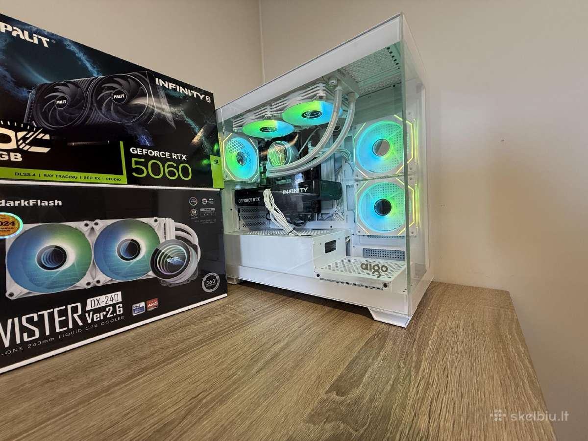 Akcija Intel i5 Rtx5060 16gb RAM m2 512/1tb PVM sf