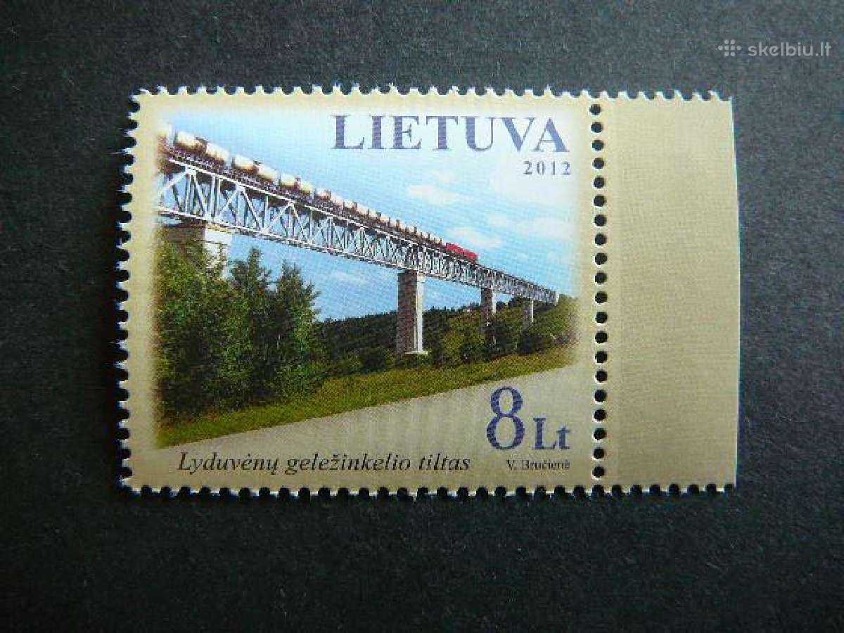 Traukiniai Tiltas Lietuva 2012 Mnh lit1115s