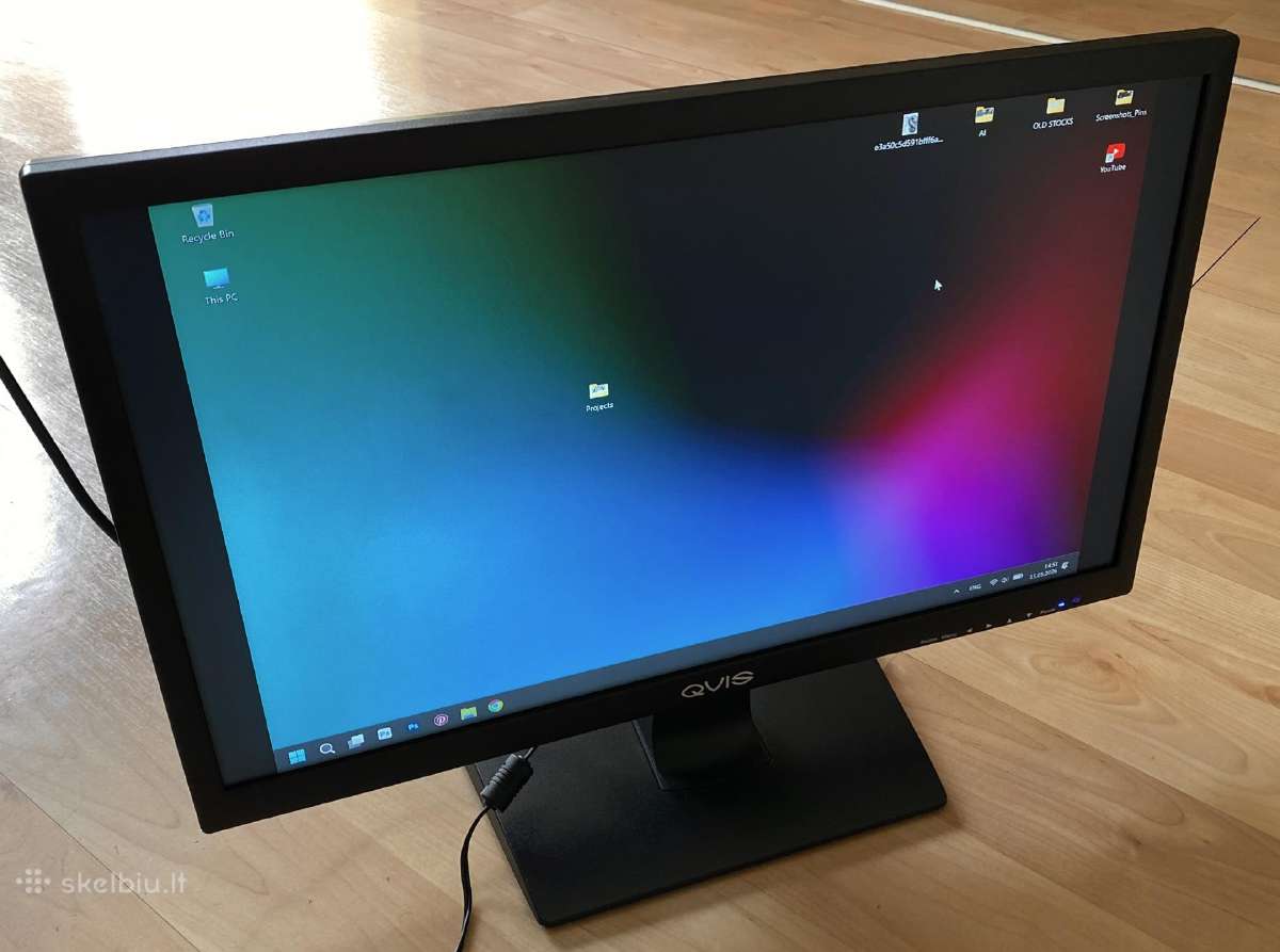 Full HD monitorius 21.5"qvis LED-hdmi2106p(su Bnc)