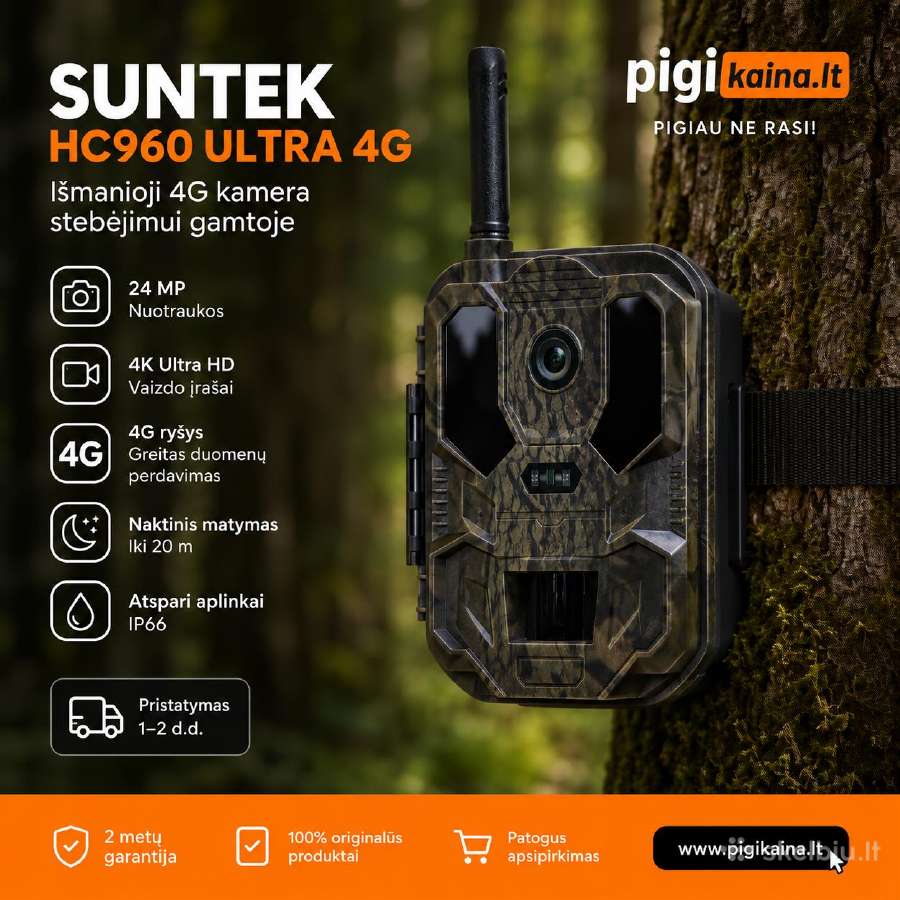 Naujausias modelis! Medžioklinė lauko kamera Hc960