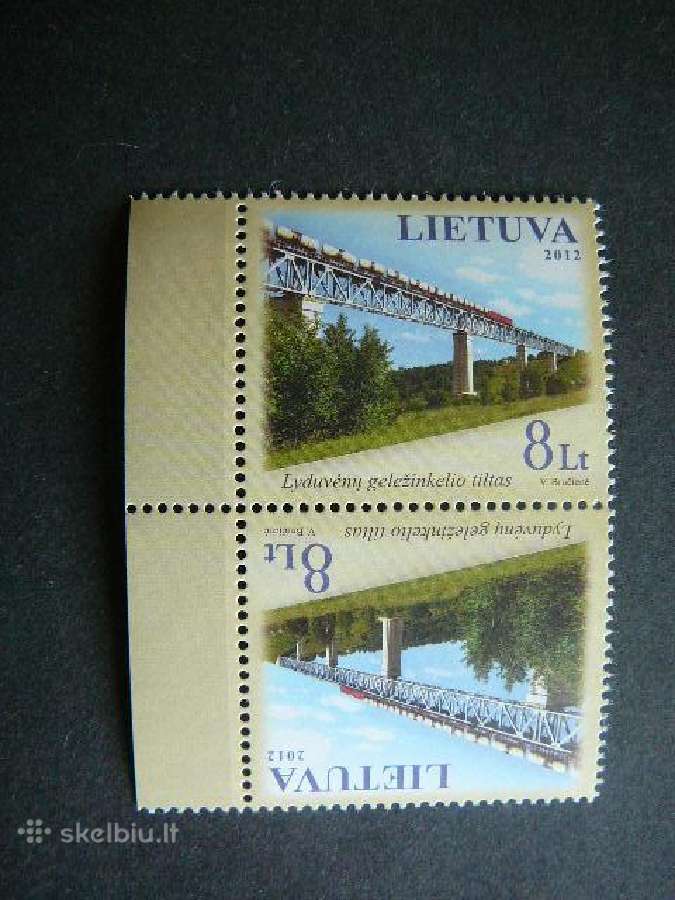 Traukiniai Tiltas Lietuva 2012 Mnh lit1115tb