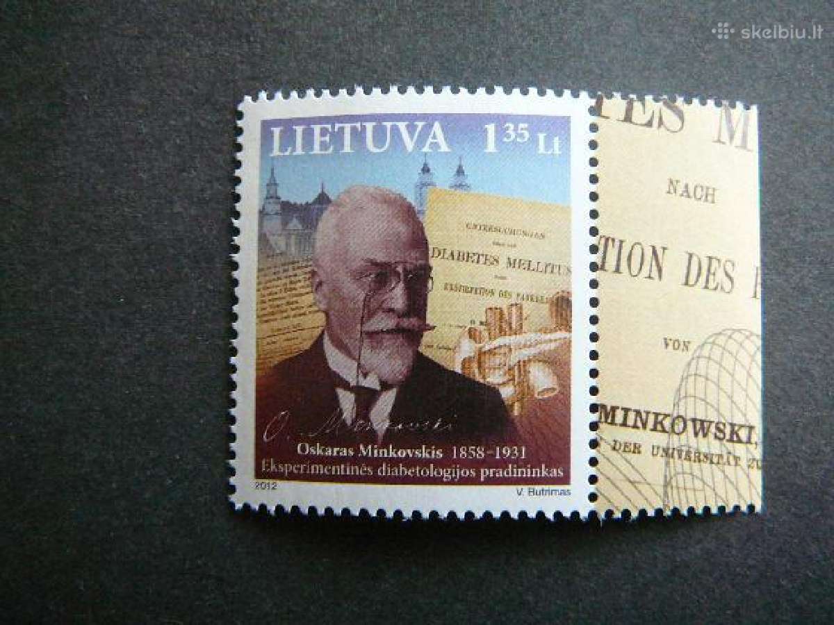 O. Minkovskis Lietuva 2012 Mnh lit1114