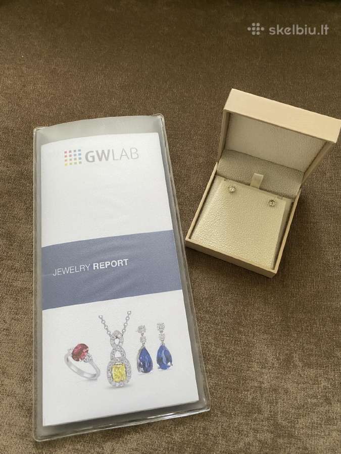 14k geltono aukso deimantiniai auskarai 1.04ct Vs2 - nuotraukos Nr. 9