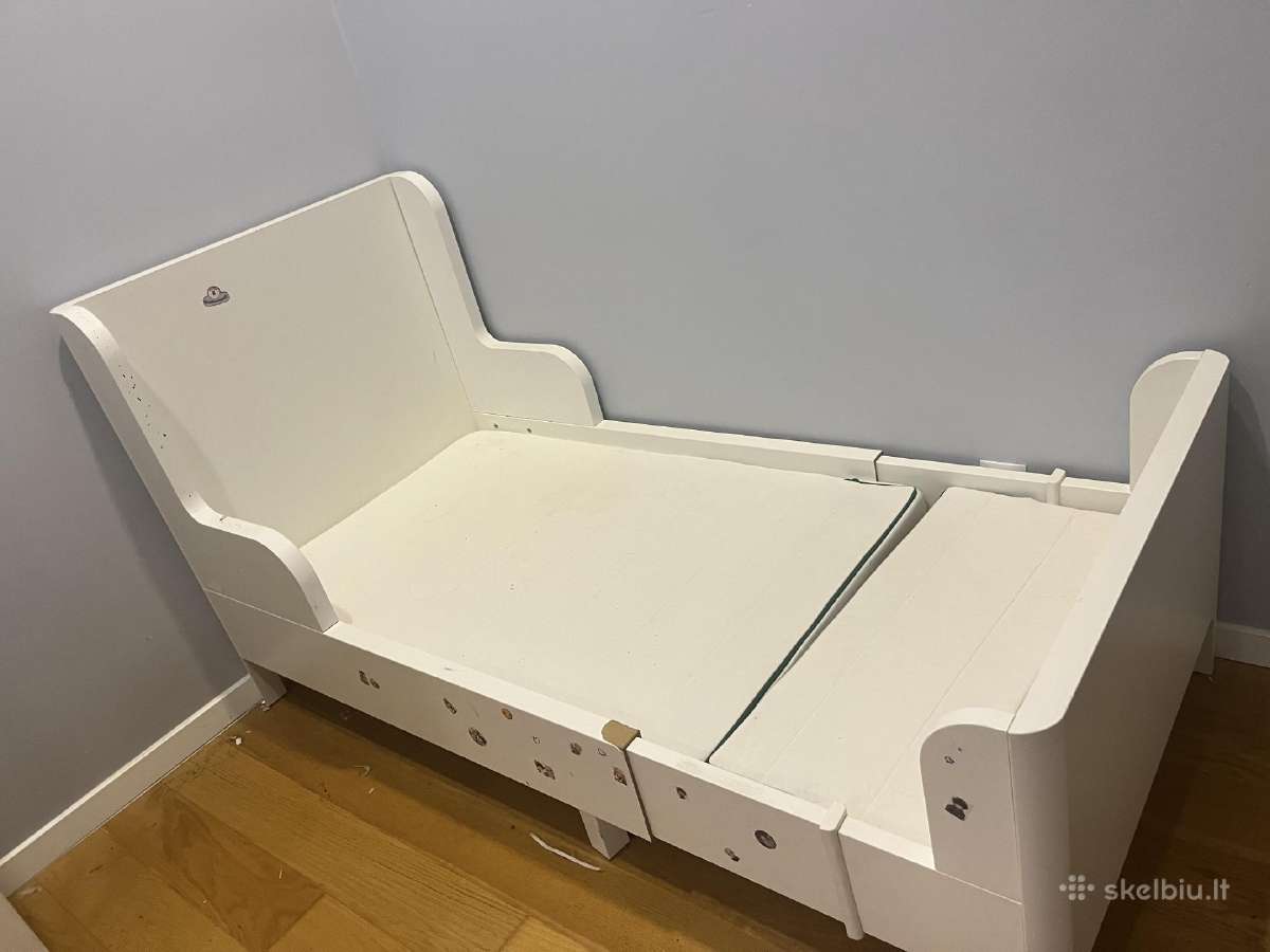 Lova su čiužiniu (Ikea, nedidelis kosmetinis defek - nuotraukos Nr. 2