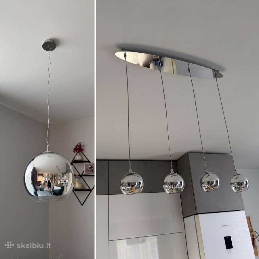 Chromo spalvos šviestuvai