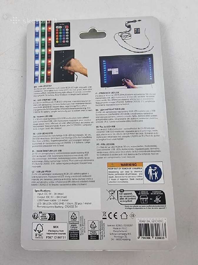 LED juosta "Nortec" 2 vnt. - nuotraukos Nr. 2
