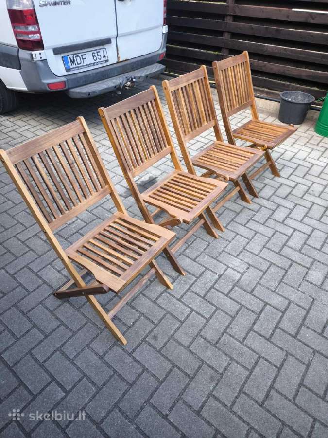 Sulankstomos terasines kėdes