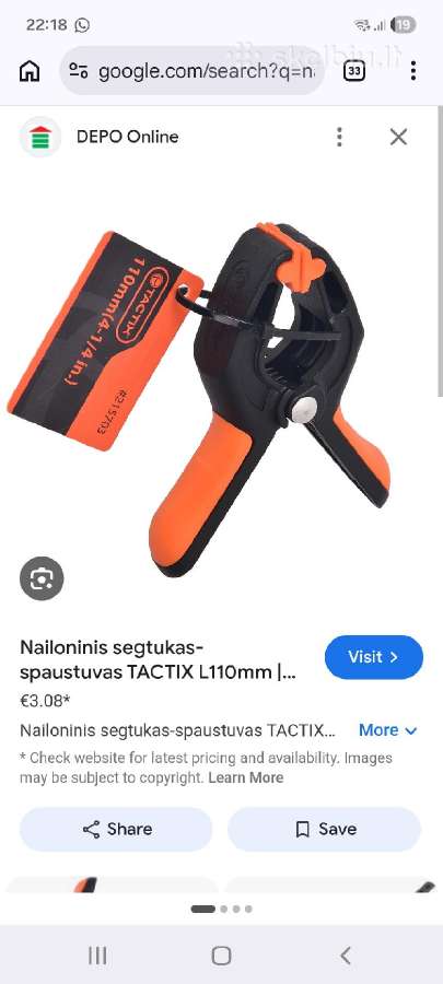 Nailoninis segtukas spaustuvas - nuotraukos Nr. 2