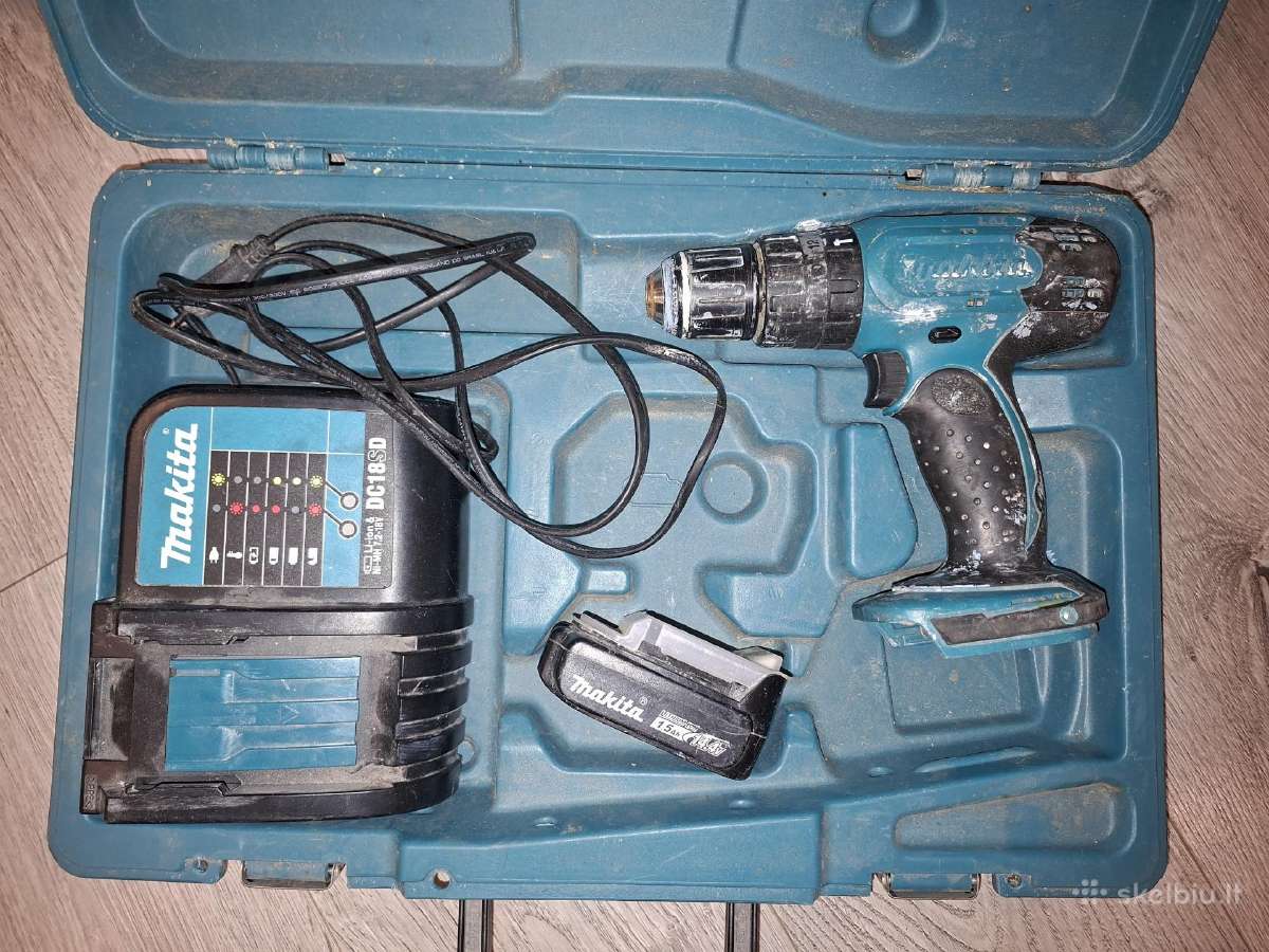 Makita suktuvas gręžtuvas Dhp343