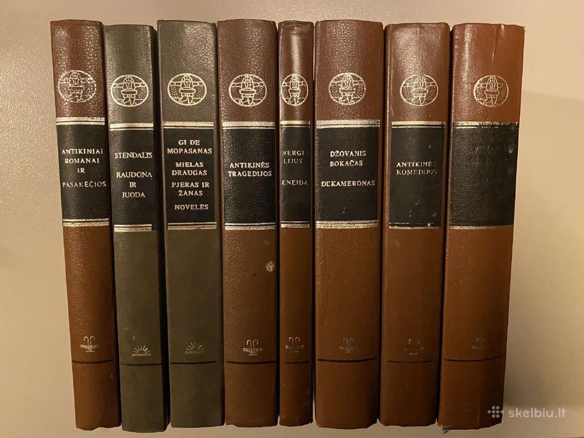 Pasaulinės literatūros bibliotekos“ 8 knygos