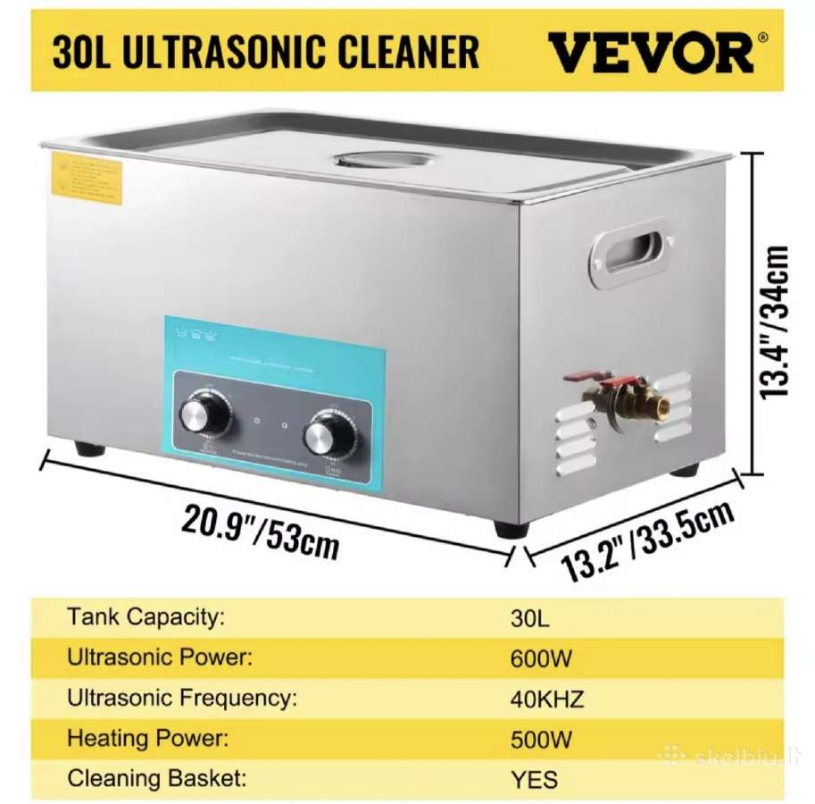 Ultragarso valymo vonelė 10l, 15l, 30l. - nuotraukos Nr. 2