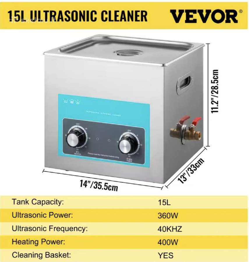 Ultragarso valymo vonelė 10l, 15l, 30l. - nuotraukos Nr. 3